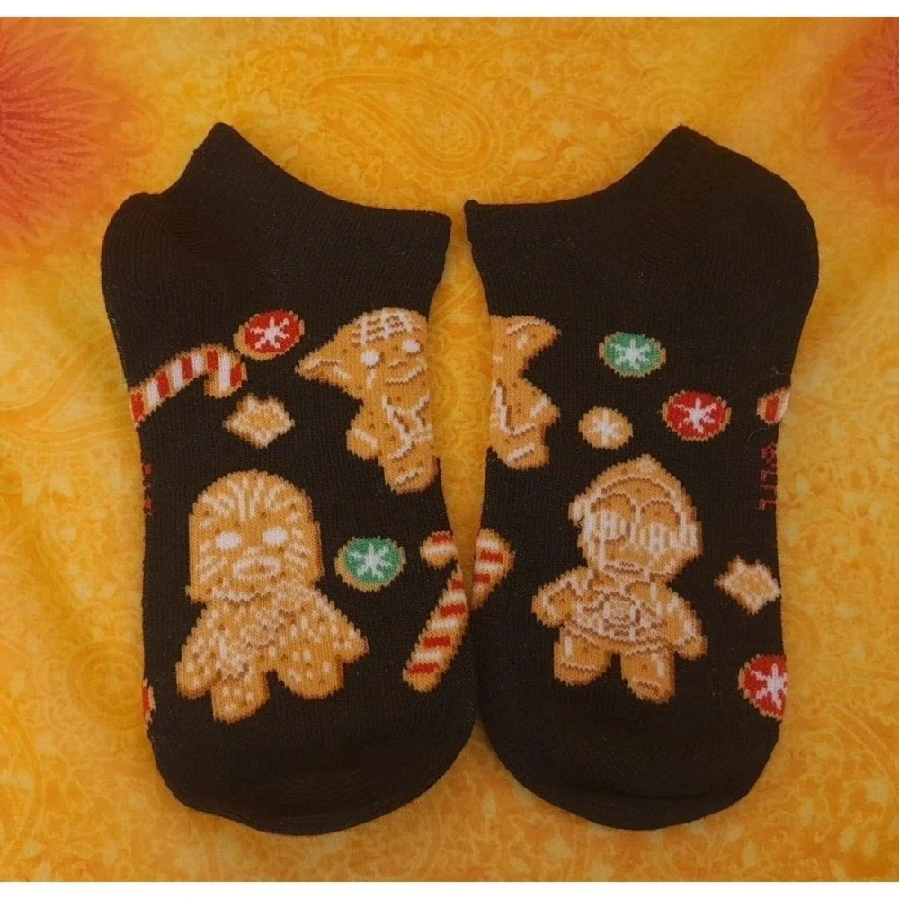 5 Pairs Star Wars‎ Yoda Darth Vader No Show Socks Boys Size 4-10